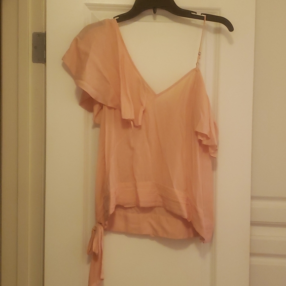 Paige Chereen Ruffle One-Shoulder Silk Top - Picture 4 of 6